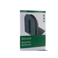 Produktbild för Bokstöd i metall, 15x15 cm, svart