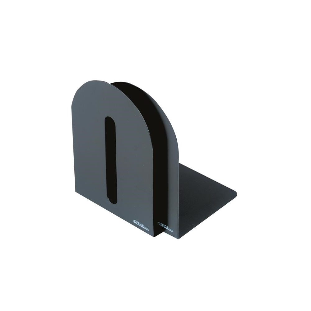 Produktbild för Bokstöd i metall, 15x15 cm, svart