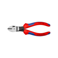 Produktbild för Knipex 74 02 160, Avbitartång, 2 mm, Stål, Plast, Blå, Röd,...