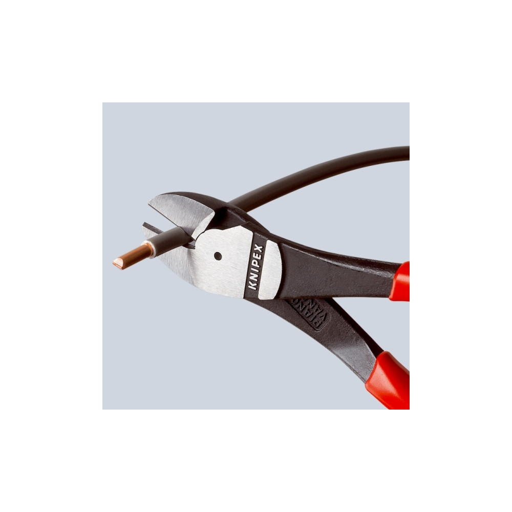 Produktbild för Knipex 74 02 160, Avbitartång, 2 mm, Stål, Plast, Blå, Röd,...
