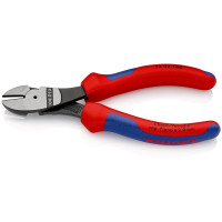 Produktbild för Knipex 74 02 160, Avbitartång, 2 mm, Stål, Plast, Blå, Röd,...