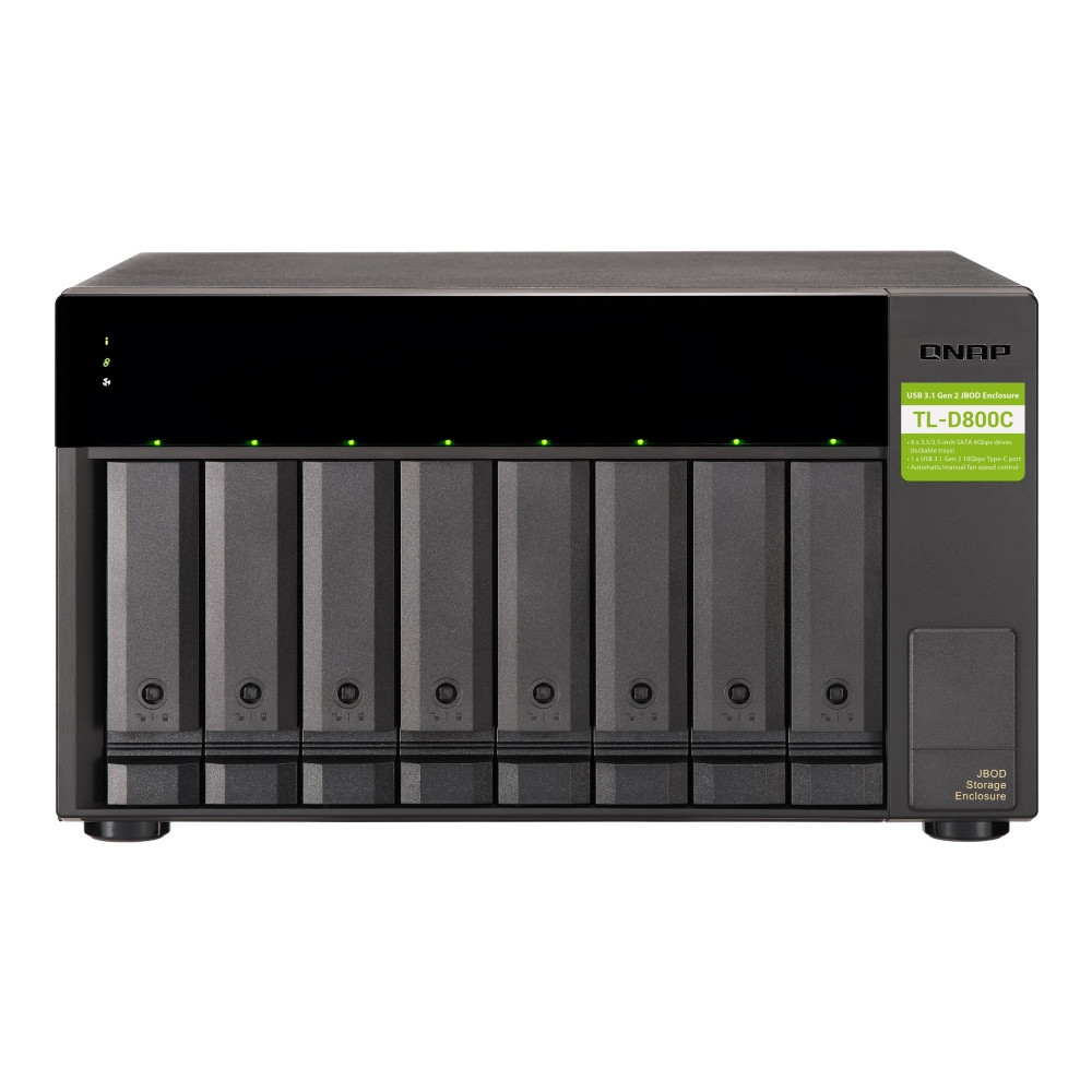 Produktbild för QNAP TL-D800C - hårddiskarray