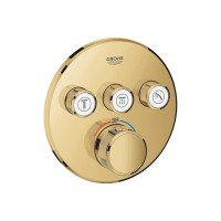 Produktbild för Grohtherm SmartControl termostat för infällnad med 3 ventile...