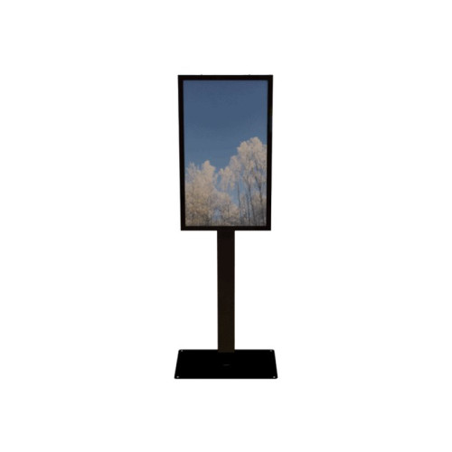 Hi-ND HI-ND Floorstand Glass with Casing 55" ställ - för LCD-panel för digital skyltning - svart, RAL 9005