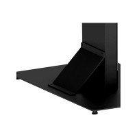 Produktbild för HI-ND Floorstand Glass with Casing 55" ställ - för LCD-panel för digital skyltning - svart, RAL 9005