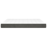 Produktbild för Pocketresårmadrass medium mörkgrå 152x203x20 cm sammet