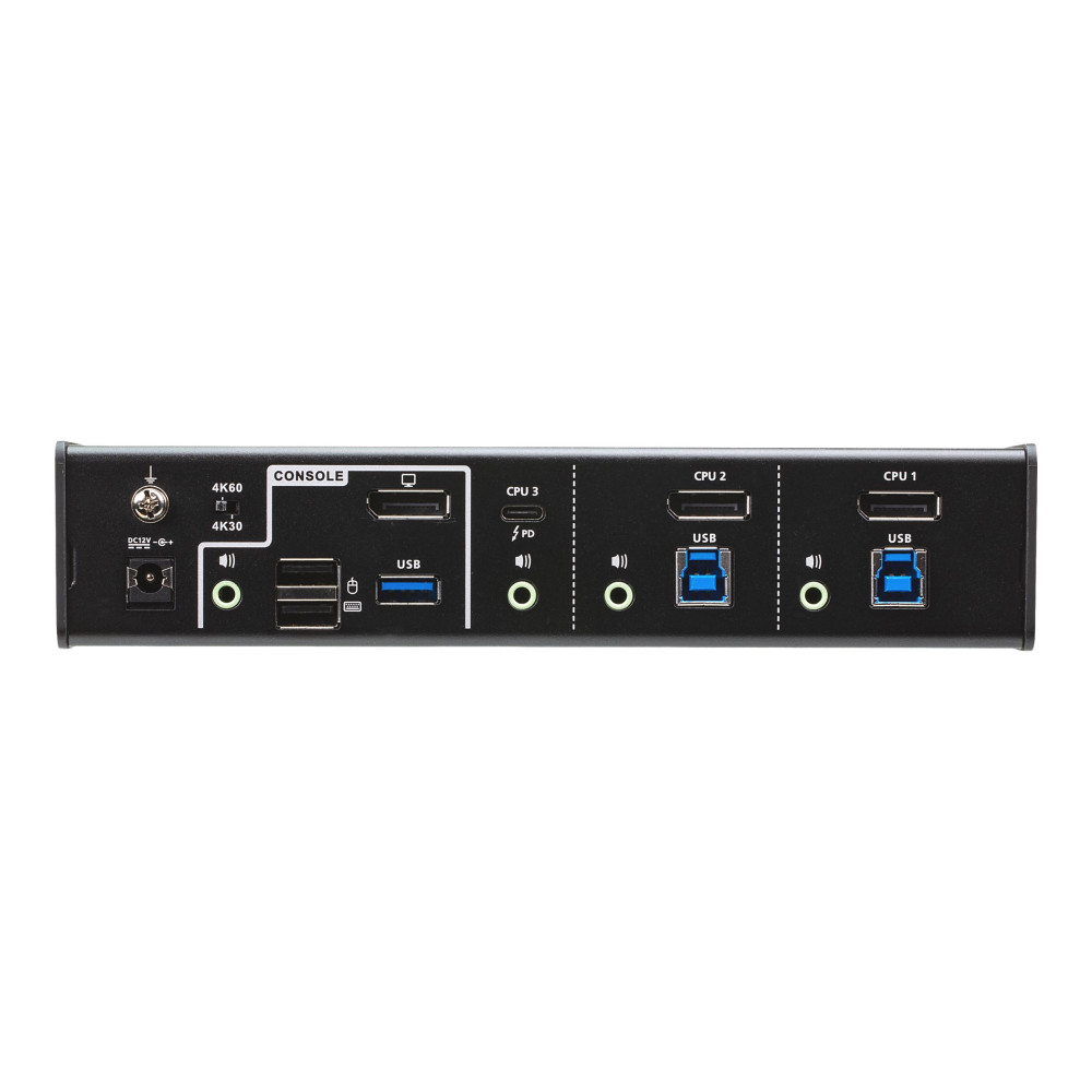 Produktbild för ATEN CS1953 - omkopplare för tangentbord/video/mus/ljud/USB - 3 portar
