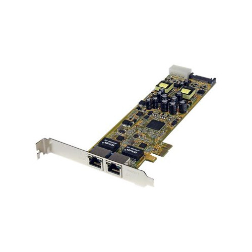 StarTech.com StarTech.com Dual Port PCI Express Gigabit Ethernet Network Card Adapter - 2 Port PCIe NIC 10/100/100 Server Adapter with PoE PSE (ST2000PEXPSE) - nätverksadapter - PCI Express x1 - Gigabit Ethernet x 2