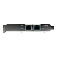 Produktbild för StarTech.com Dual Port PCI Express Gigabit Ethernet Network Card Adapter - 2 Port PCIe NIC 10/100/100 Server Adapter with PoE PSE (ST2000PEXPSE) - nätverksadapter - PCI Express x1 - Gigabit Ethernet x 2