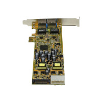 Produktbild för StarTech.com Dual Port PCI Express Gigabit Ethernet Network Card Adapter - 2 Port PCIe NIC 10/100/100 Server Adapter with PoE PSE (ST2000PEXPSE) - nätverksadapter - PCI Express x1 - Gigabit Ethernet x 2