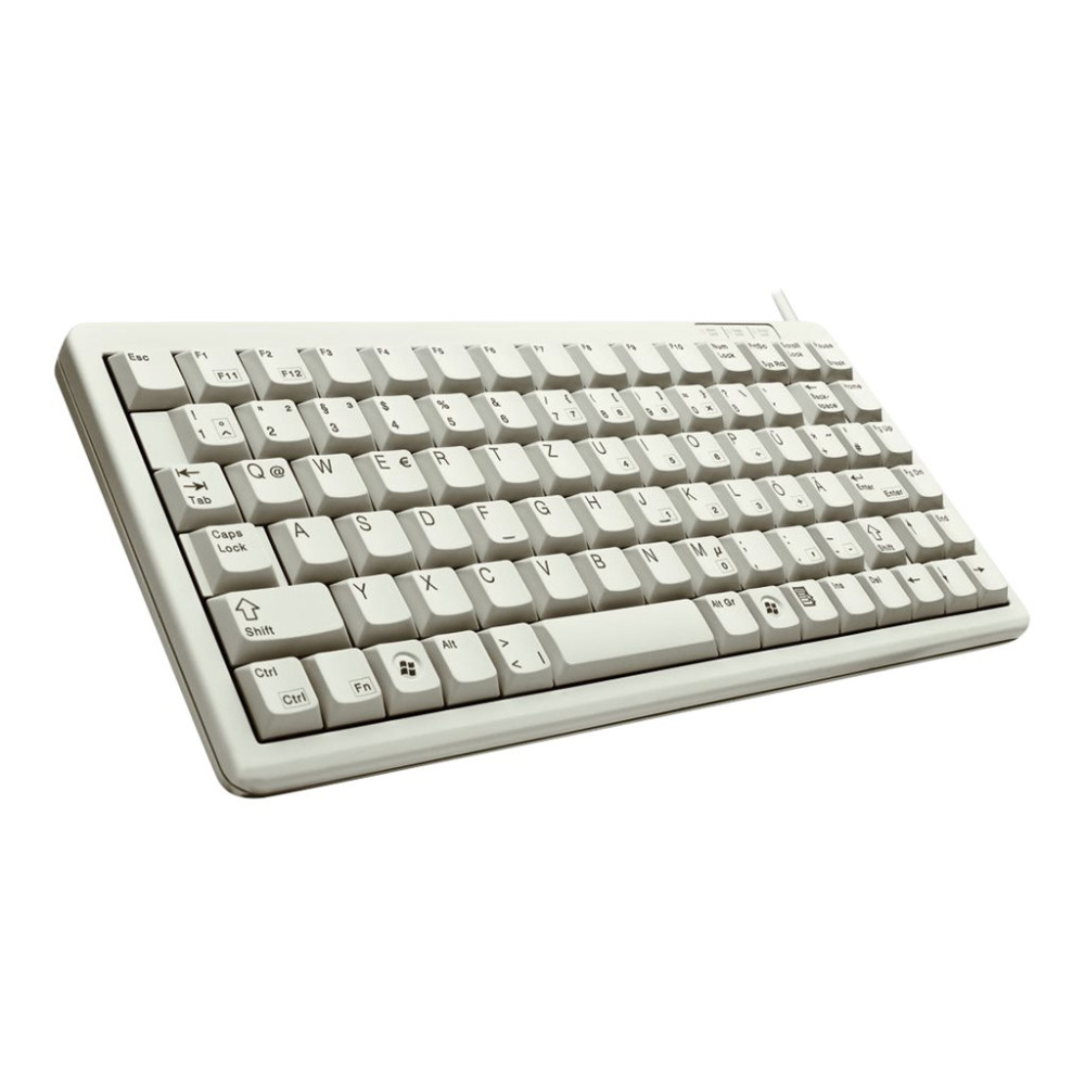 Produktbild för CHERRY Compact-Keyboard G84-4100 - tangentbord - tysk - ljusgrå Inmatningsenhet