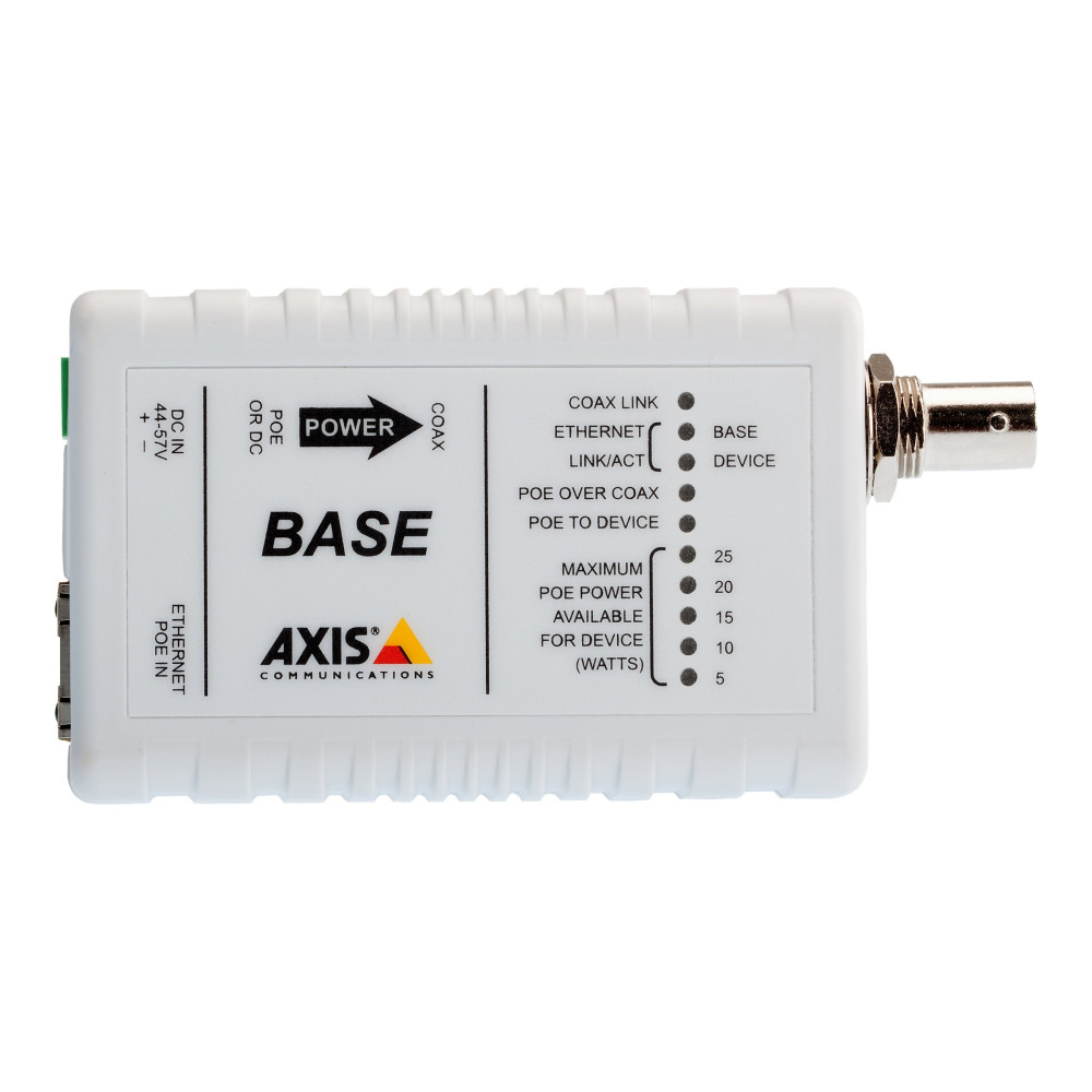 Produktbild för AXIS T8640 Ethernet Over Coax Adaptor PoE+ - medieomvandlare - 10Mb LAN, 100Mb LAN