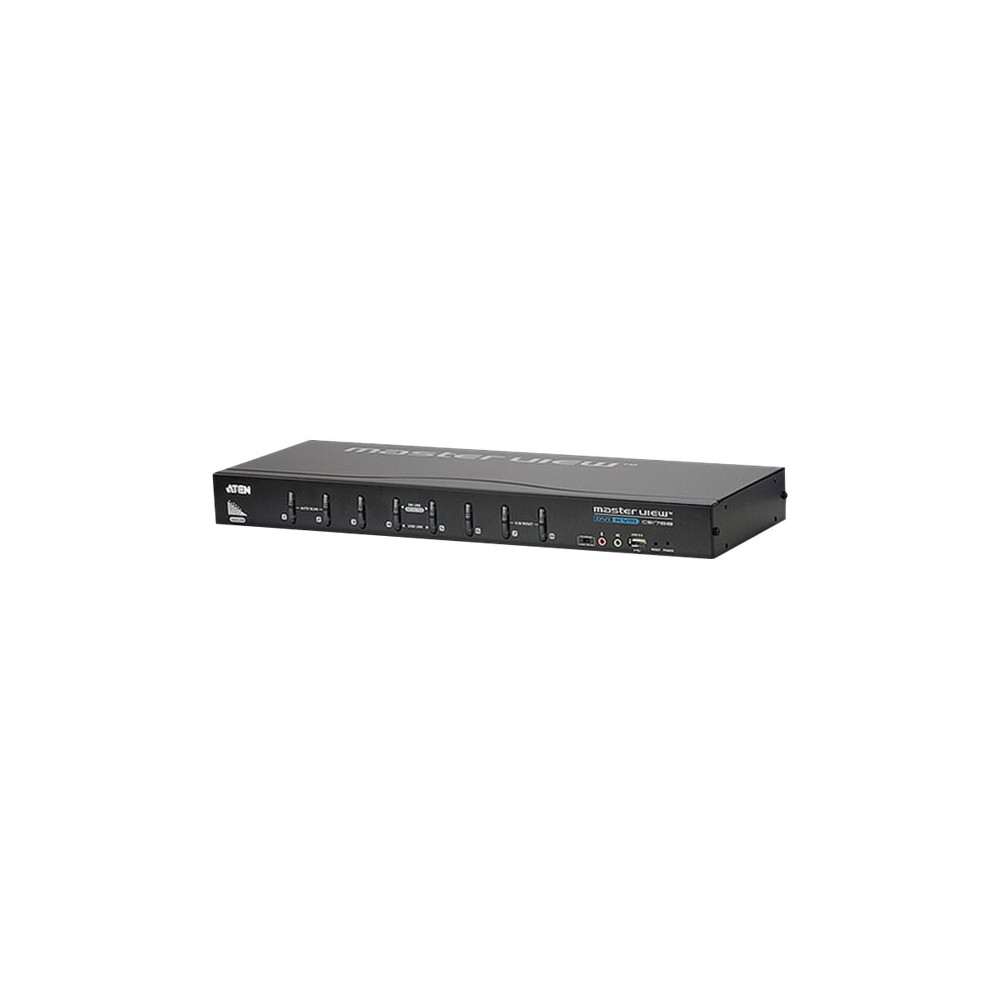 Produktbild för ATEN CS1768 - omkopplare för tangentbord/video/mus/ljud/USB - 8 portar - rackmonterbar