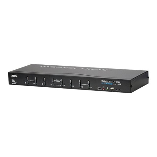 ATEN Technology ATEN CS1768 - omkopplare för tangentbord/video/mus/ljud/USB - 8 portar - rackmonterbar