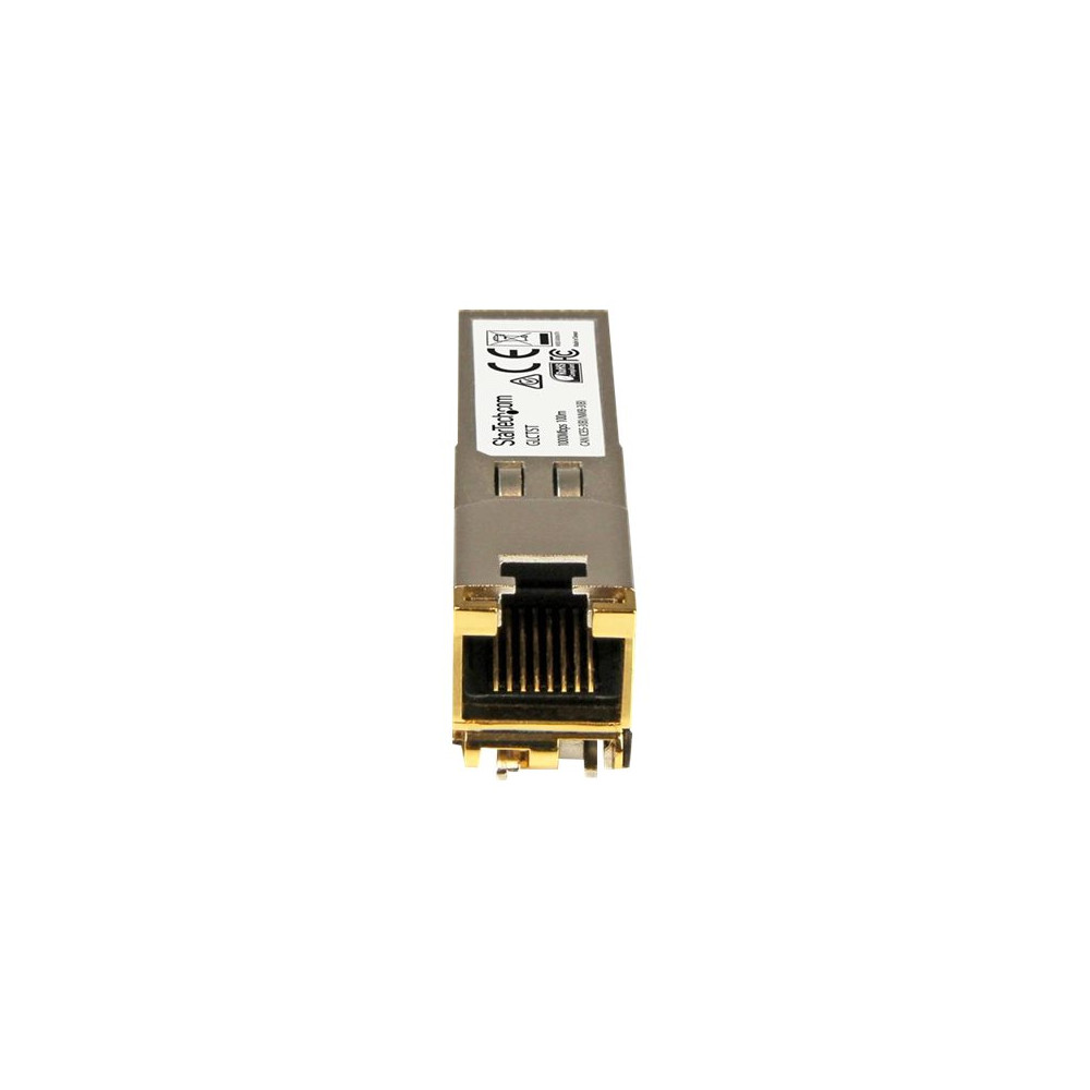 Produktbild för Startech Cisco GLC-T-kompatibel SFP-sändtagarmodul - 1000BASE-T - 10-pack - SFP-sändar/mottagarmodul (mini-GBIC) - 1GbE