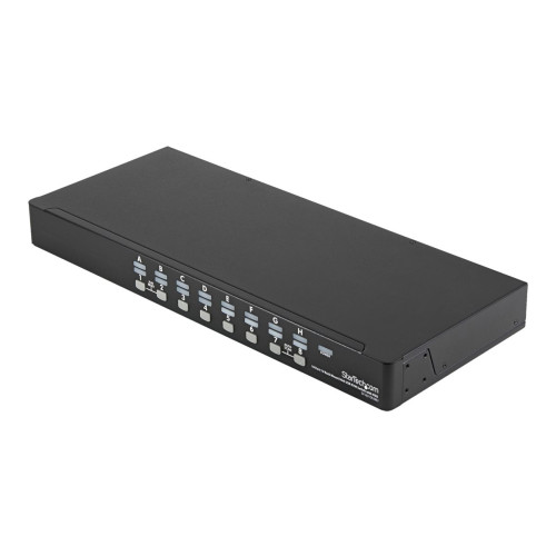 StarTech.com StarTech.com 1U hyllmonterbart USB KVM-switch-paket med 16 portar, OSD och kablar - omkopplare för tangentbord/video/mus - 16 portar
