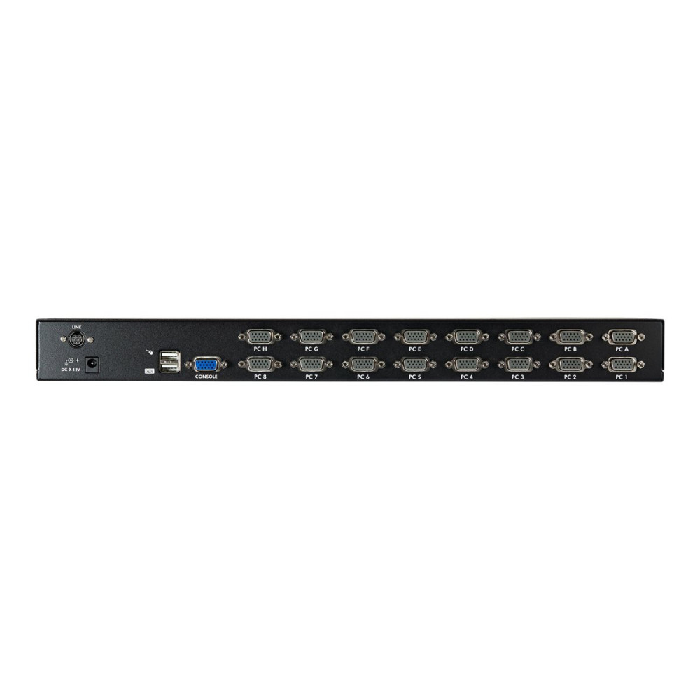 Produktbild för StarTech.com 1U hyllmonterbart USB KVM-switch-paket med 16 portar, OSD och kablar - omkopplare för tangentbord/video/mus - 16 portar