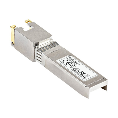 StarTech.com StarTech.com HPE 813874-B21 Compatible SFP+ Module, 10GBASE-T, SFP to RJ45 Cat6/Cat5e, 10GE Gigabit Ethernet SFP+, RJ-45 (Copper) 30m, HPE BladeSystem, c-Class, Mini GBIC SFP+ Transceiver - Lifetime Warranty (813874B21ST) - SFP+ sändar/mottagarmodul - 10G