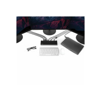 Produktbild för StarTech.com 4K USB-C-docka för tre skärmar med 5 USB 3.0-portar - 100W PD - dockningsstation - USB-C - HDMI, DP - 1GbE - TAA-kompatibel