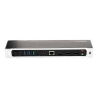 Produktbild för StarTech.com 4K USB-C-docka för tre skärmar med 5 USB 3.0-portar - 100W PD - dockningsstation - USB-C - HDMI, DP - 1GbE - TAA-kompatibel