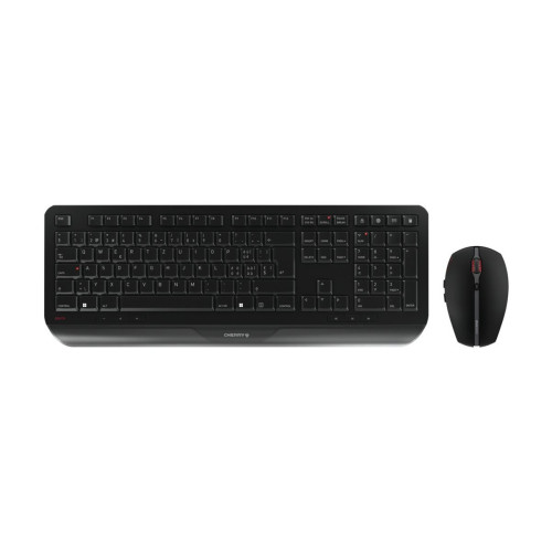 CHERRY CHERRY GENTIX DESKTOP - sats med tangentbord och mus - schweizisk - svart Inmatningsenhet