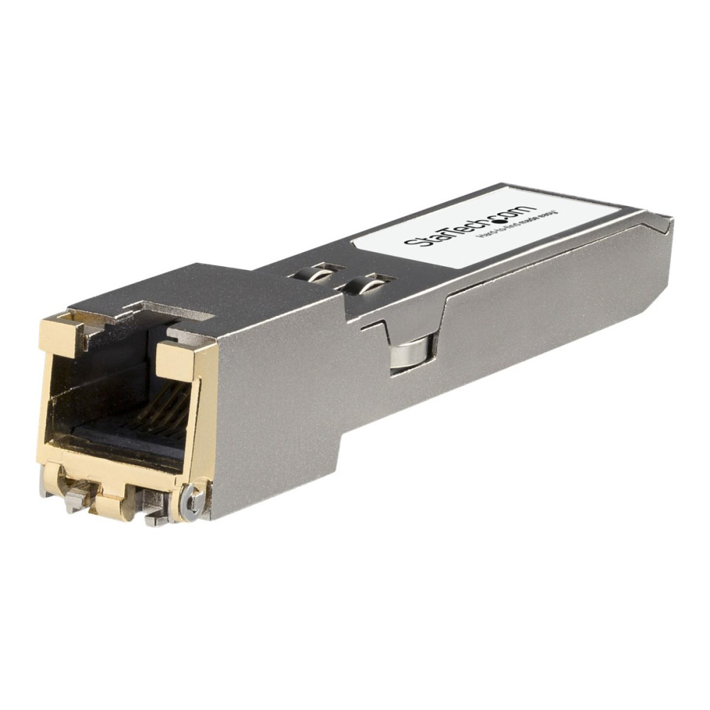 Produktbild för StarTech.com HP JL563A-kompatibel SFP+ sändarmodul - 100/1000/10000Base-TX - SFP+ sändar/mottagarmodul - 10GbE
