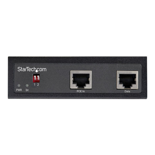 StarTech.com StarTech.com Industrial Gigabit PoE Splitter, 90W High Speed Power over Ethernet PoE+++ Splitter, 12-48V DC Splitter 802.3bt, LAN/RJ45 Ultra PoE to DC Adapter, -40C to +75C, High Power - Gigabit PoE Splitter (POESLT1G48V) - PoE linjedelare - 90 Watt
