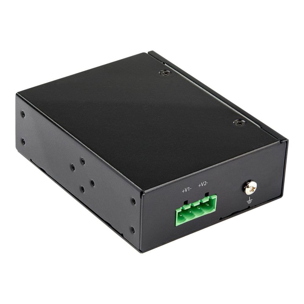 Produktbild för StarTech.com Industrial Gigabit PoE Splitter, 90W High Speed Power over Ethernet PoE+++ Splitter, 12-48V DC Splitter 802.3bt, LAN/RJ45 Ultra PoE to DC Adapter, -40C to +75C, High Power - Gigabit PoE Splitter (POESLT1G48V) - PoE linjedelare - 90 Watt
