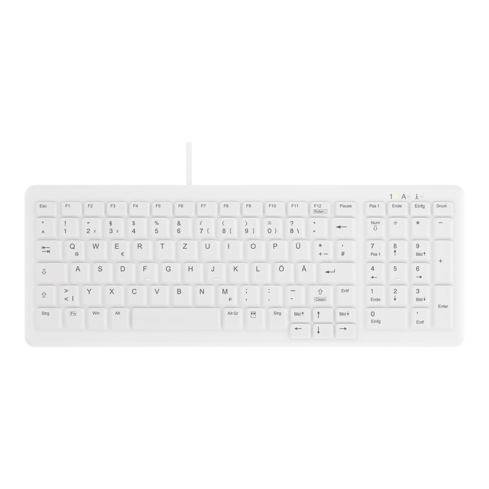 Produktbild för Contour Active Key MedicalKey ClassicClean AK-C7000 - tangentbord - medicinsk, hygienisk design compact - tysk - vit Inmatningsenhet