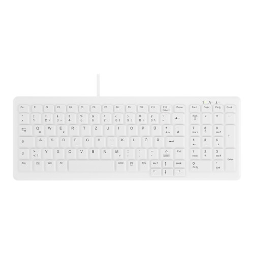CHERRY Contour Active Key MedicalKey ClassicClean AK-C7000 - tangentbord - medicinsk, hygienisk design compact - tysk - vit Inmatningsenhet
