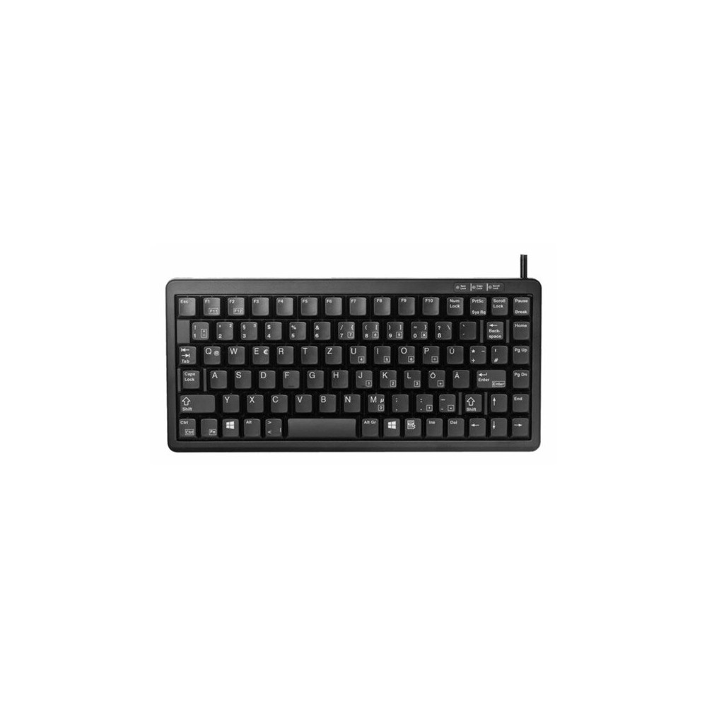 Produktbild för CHERRY Compact-Keyboard G84-4100 - tangentbord - tysk - svart Inmatningsenhet