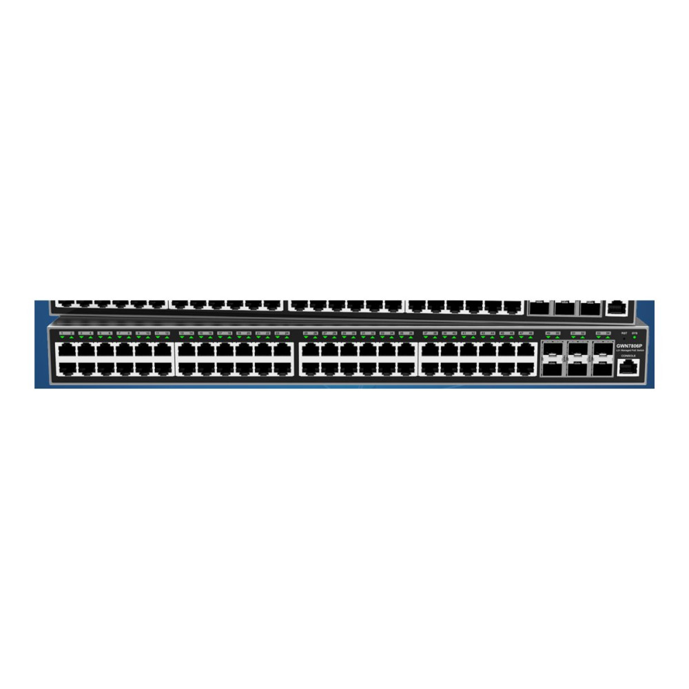 Produktbild för Grandstream GWN7800 Series GWN7806P - switch - enterprise-grade - 48 portar - Administrerad - rackmonterbar