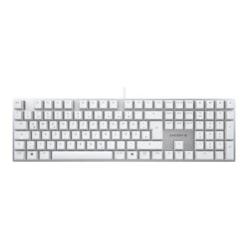 CHERRY CHERRY KC 200 MX - tangentbord - QWERTZ - tysk - vit Inmatningsenhet