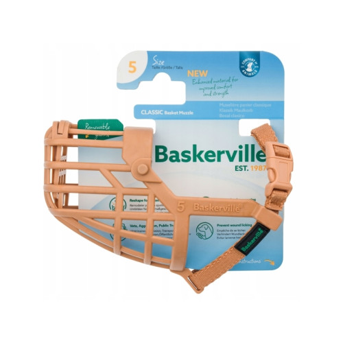 Baskerville Baskerville hundhalsband CLASSIC 5 beige, längd 6 cm, omkret...