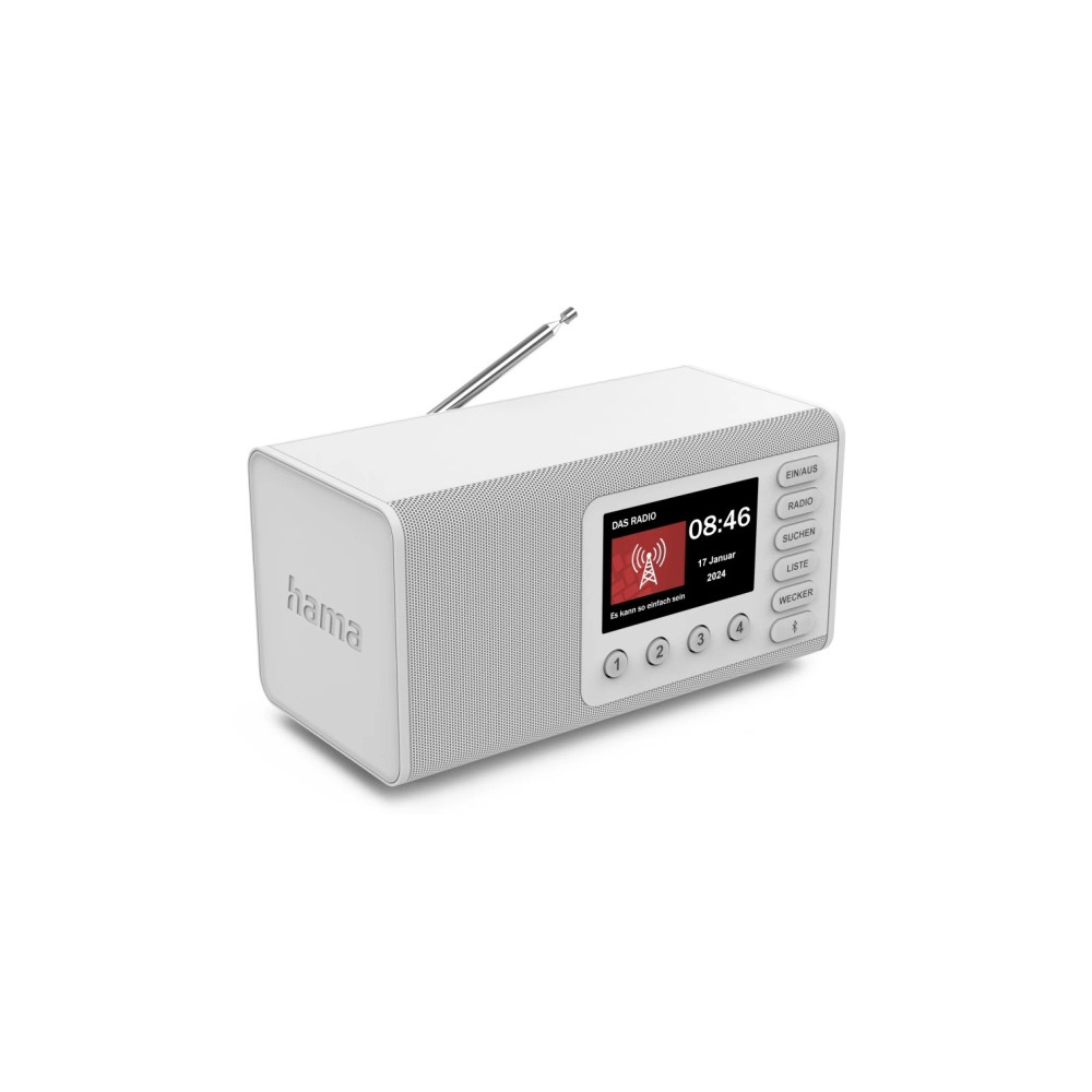 Produktbild för Hama DR1001, Personlig, Digital, DAB, DAB+, FM, 5 W, TFT, 10...