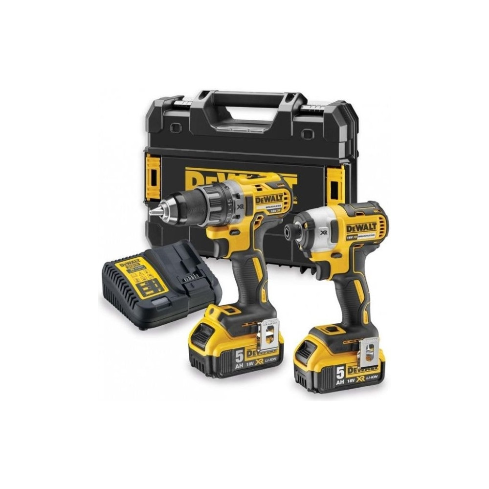 Produktbild för DeWALT DCK268P2T-QW, Eldriven skruvdragare, Pistolhandtag, S...