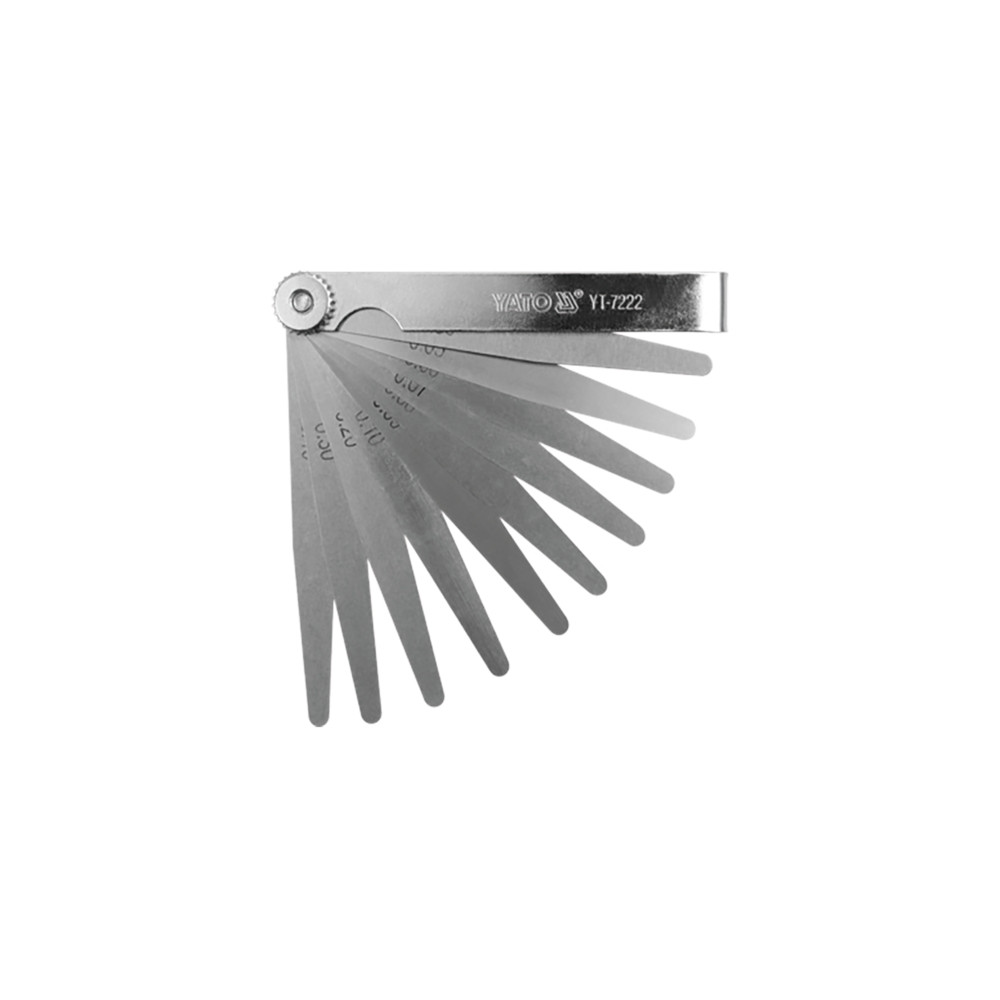 Produktbild för Yato Feeler gauge 17 blad 200mm 0.02