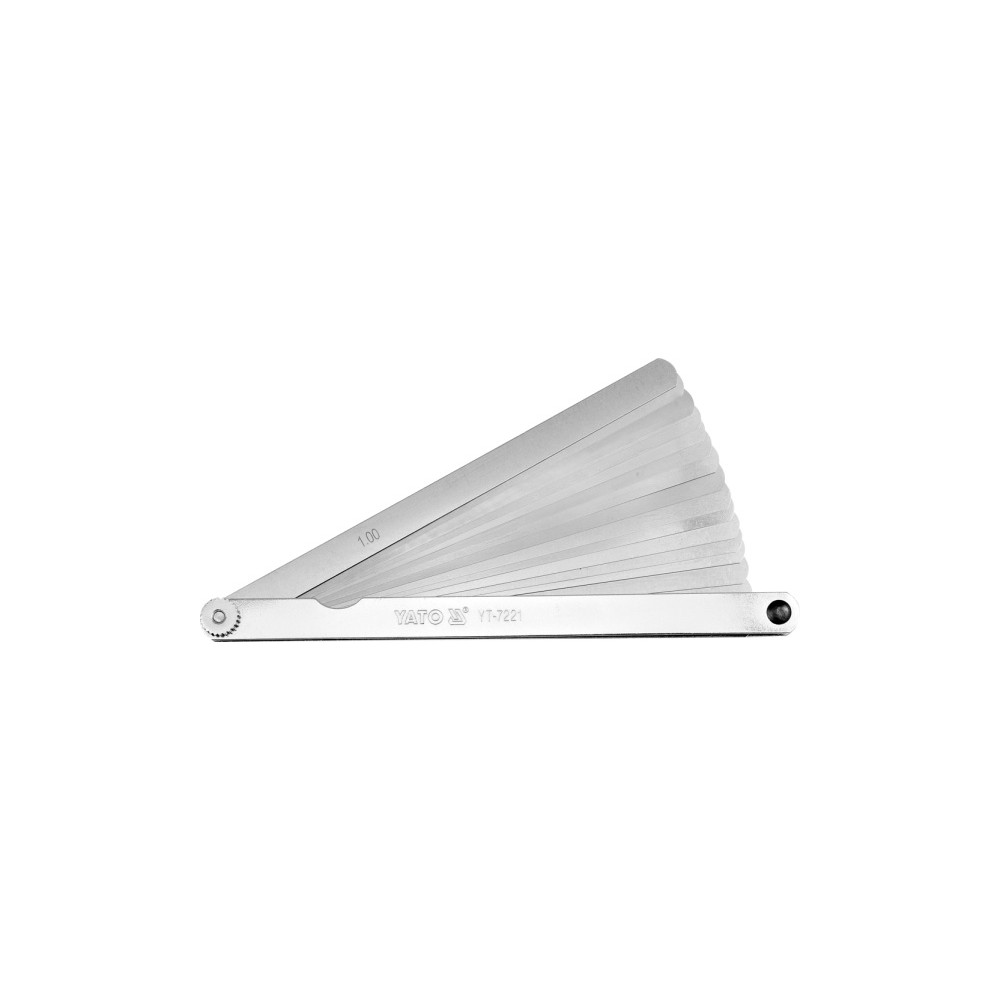 Produktbild för Yato Feeler gauge 17 blad 200mm 0.02
