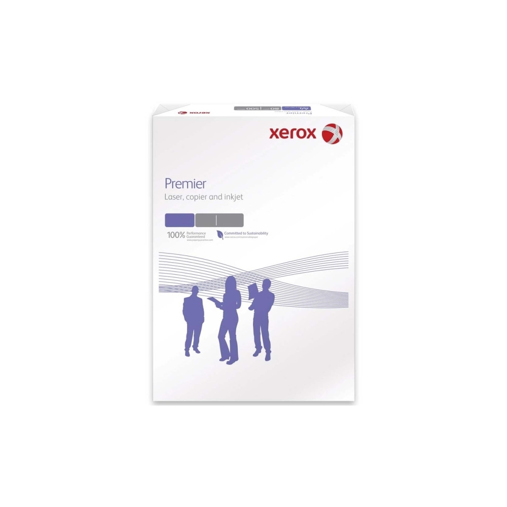 Produktbild för Xerox Premier kopieringspapper white 4 hål DIN obestruket No...