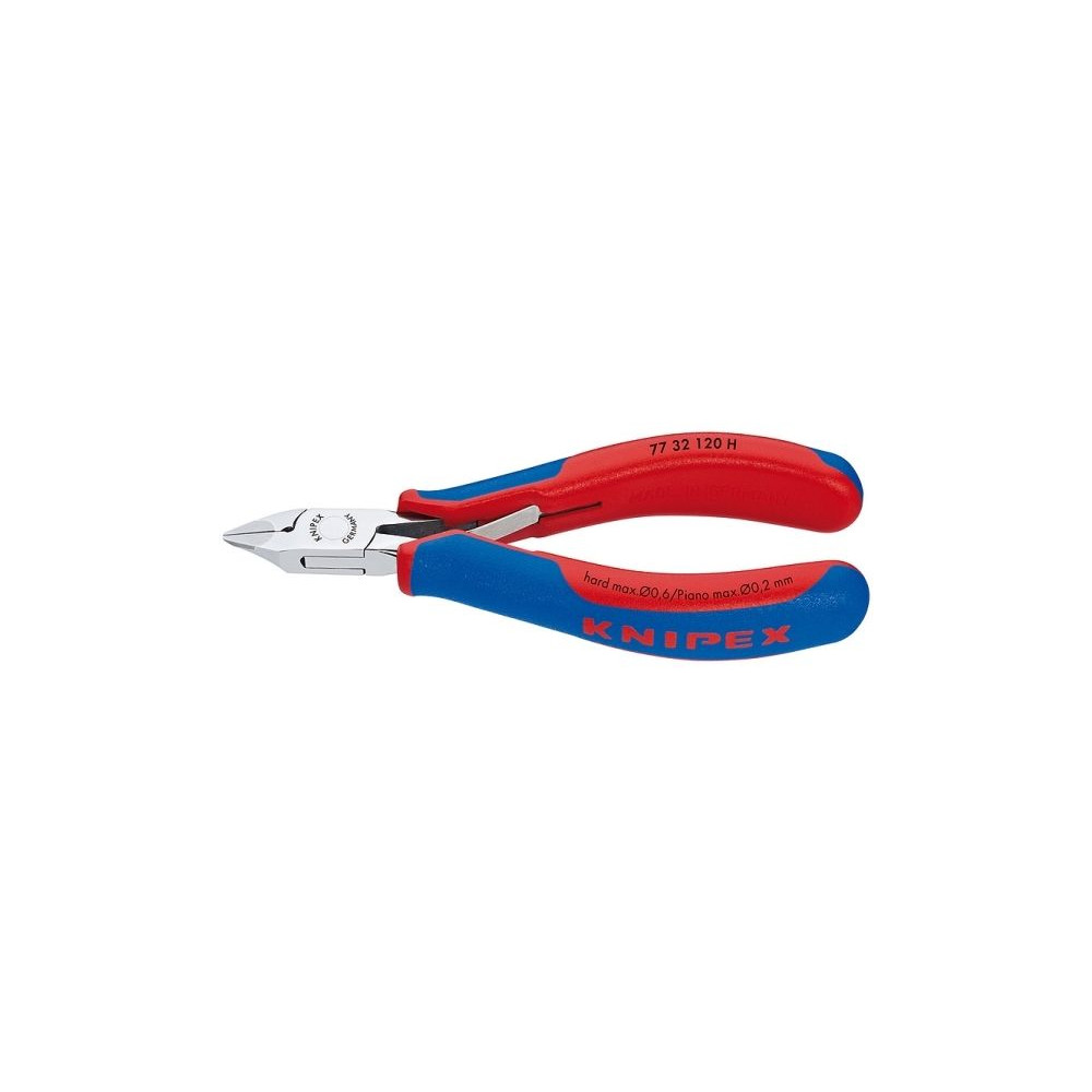 Produktbild för Knipex 77 32 120 H, Avbitartång, 1,4 cm, 7,5 mm, Stål, Blå,...