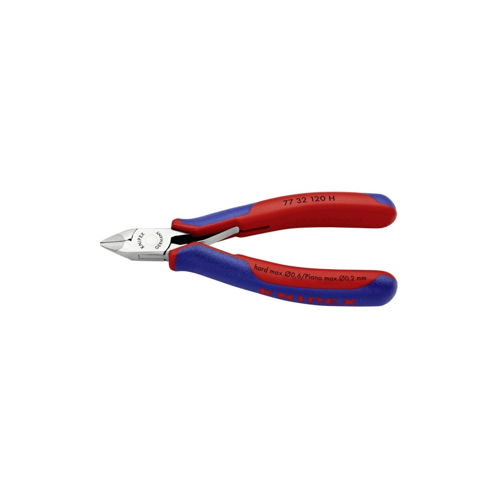 Produktbild för Knipex 77 32 120 H, Avbitartång, 1,4 cm, 7,5 mm, Stål, Blå,...