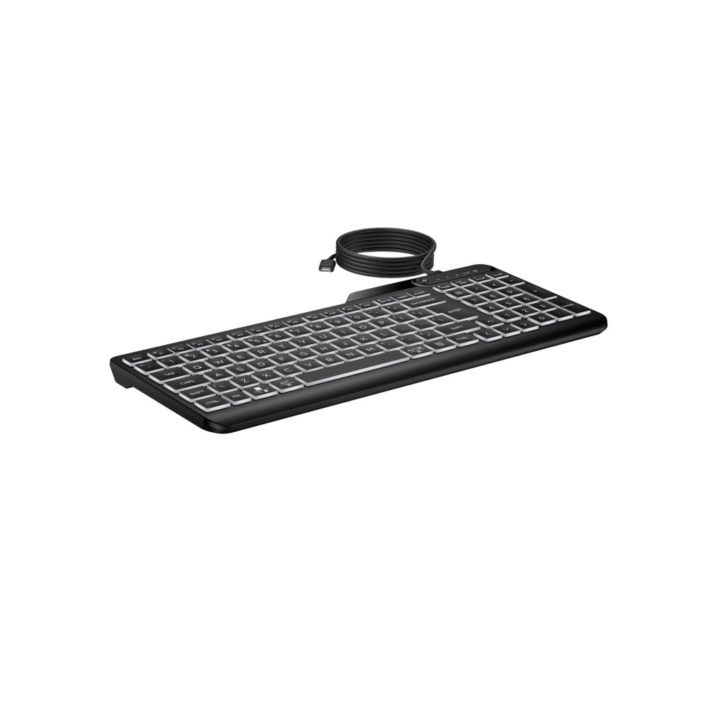 Produktbild för HP 405 - tangentbord - flera enheter - 65% compact - tysk - svart Inmatningsenhet