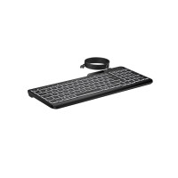 Produktbild för HP 405 - tangentbord - flera enheter - 65% compact - tysk - svart Inmatningsenhet
