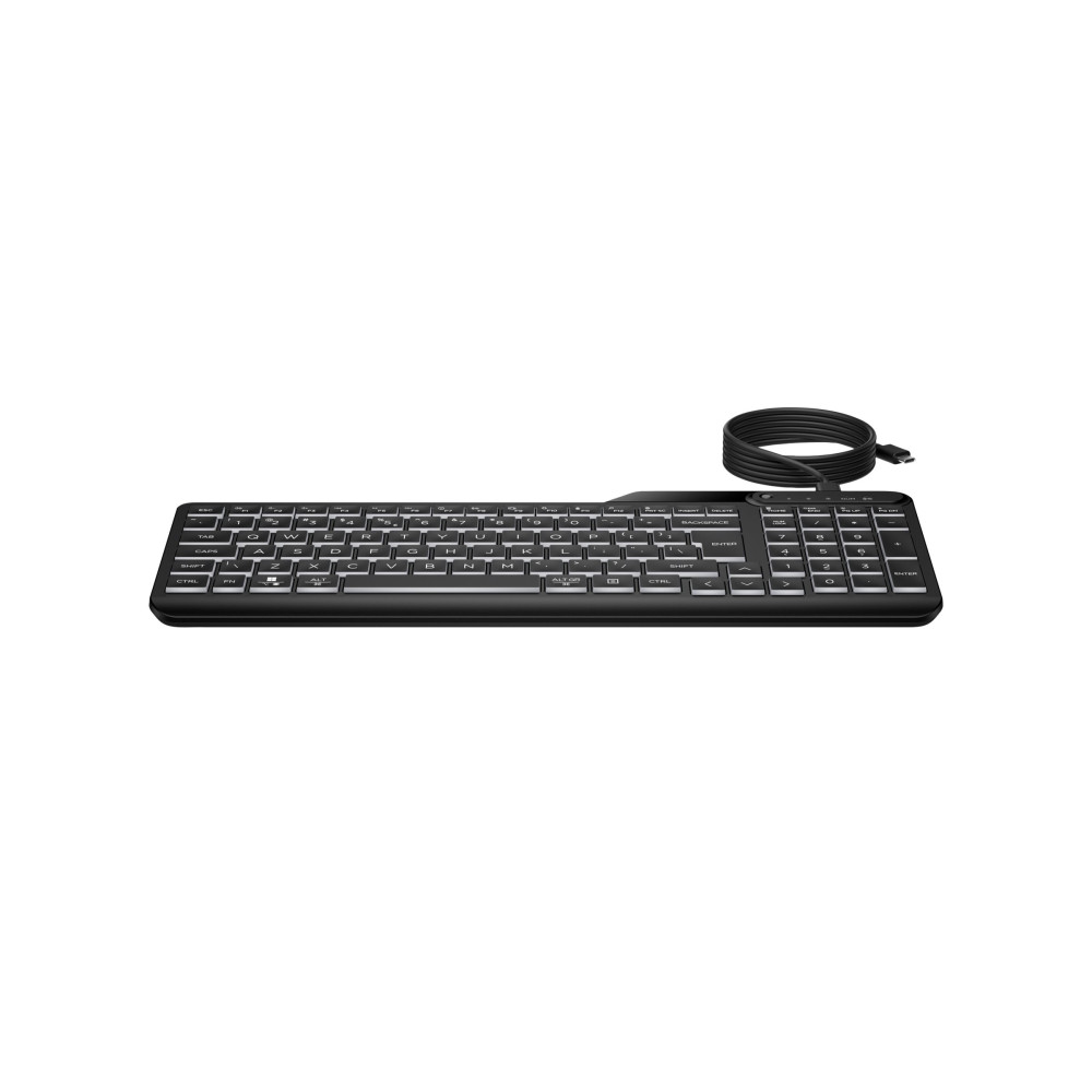 Produktbild för HP 405 - tangentbord - flera enheter - 65% compact - tysk - svart Inmatningsenhet