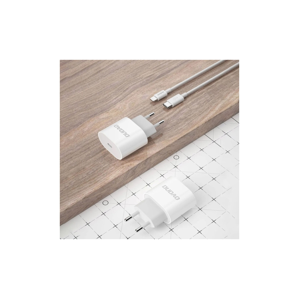 Produktbild för Dudao A14EUC PD 20W USB-C nätladdare med kabel