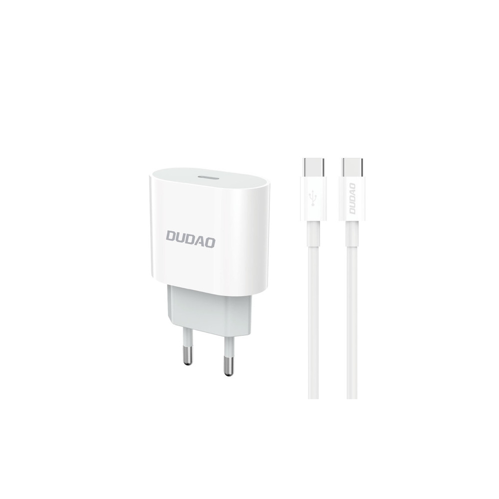 Produktbild för Dudao A14EUC PD 20W USB-C nätladdare med kabel