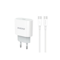 Produktbild för Dudao A14EUC PD 20W USB-C nätladdare med kabel