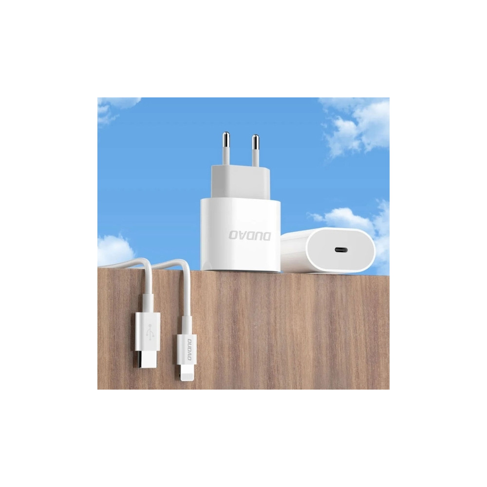 Produktbild för Dudao A14EUC PD 20W USB-C nätladdare med kabel