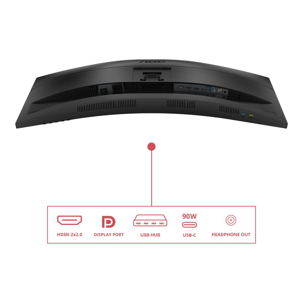 Produktbild för AOC CU34E4CV - LED-skärm - böjd - 34" - HDR
