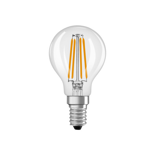 OSRAM OSRAM STAR - LED-glödlampa med filament - form: P40 - klar finish - E14 - 3.4 W - varmt vitt ljus - 2700 K